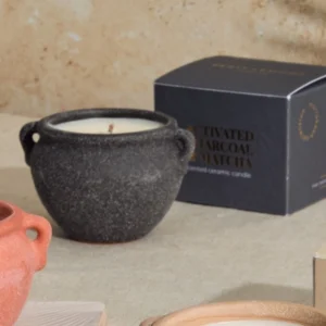 Bougie Terracotta /Charbon & Matcha