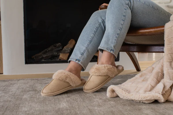 Chaussons Teddy/ Beige – Image 3