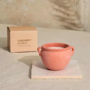 Bougie Terracotta /Fruits de la passion & Vanille