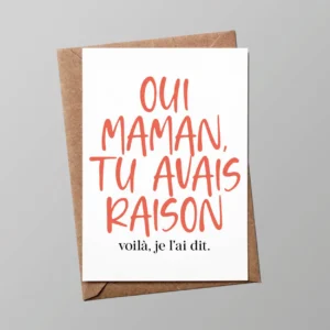 Carte/ Oui maman