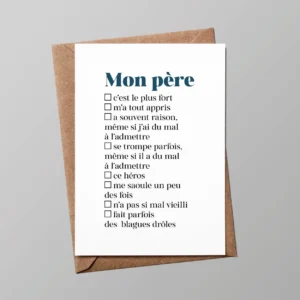 Carte/ Mon père