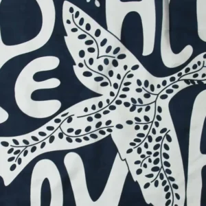 Foulard soie/ Peace noir