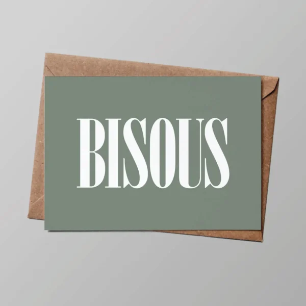 Carte/ Bisous