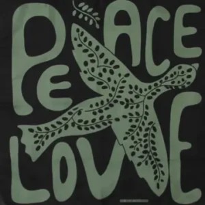 Foulard soie/ Peace kaki