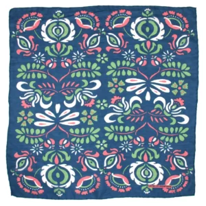 Foulard soie/ Mellie bleu