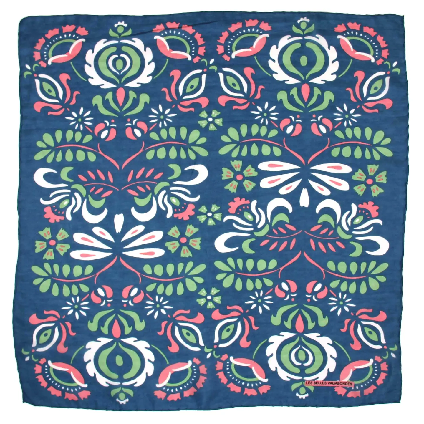 Foulard soie/ Mellie bleu