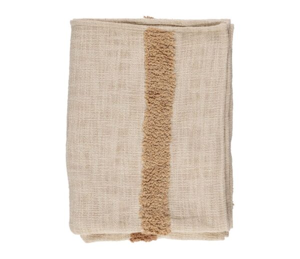 Plaid Lignes/ Camel