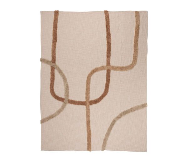 Plaid Lignes/ Camel – Image 2