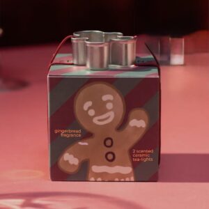 Coffret 2 bougies/ Pain d'épices