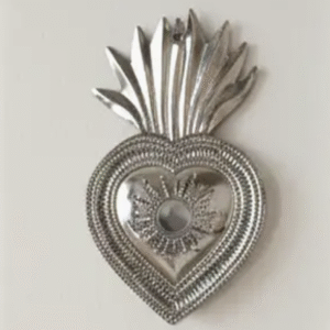 Ex-voto coeur argent
