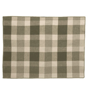 Set de table carreaux/ Kaki