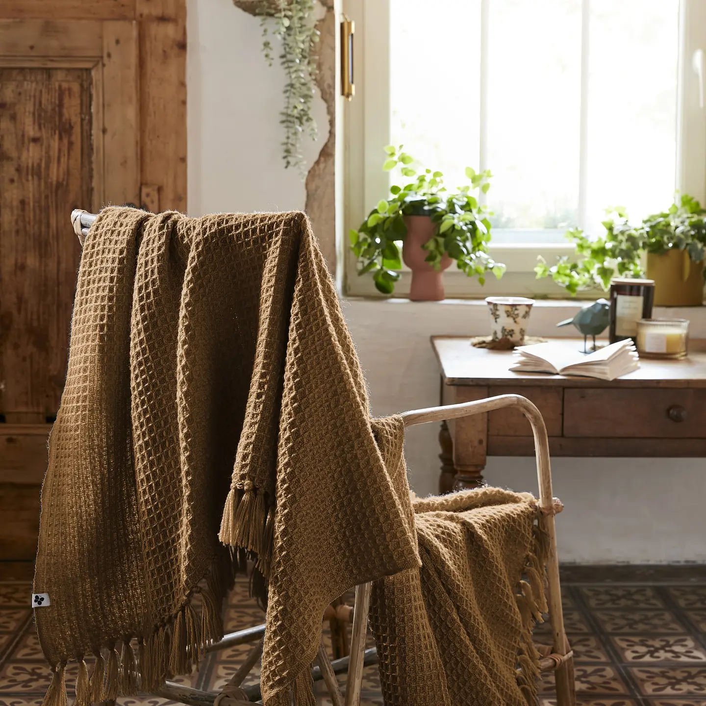 Plaid Gabin 130x160/ Camel