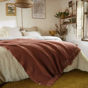 Plaid Gabin 180x220/ Terracota