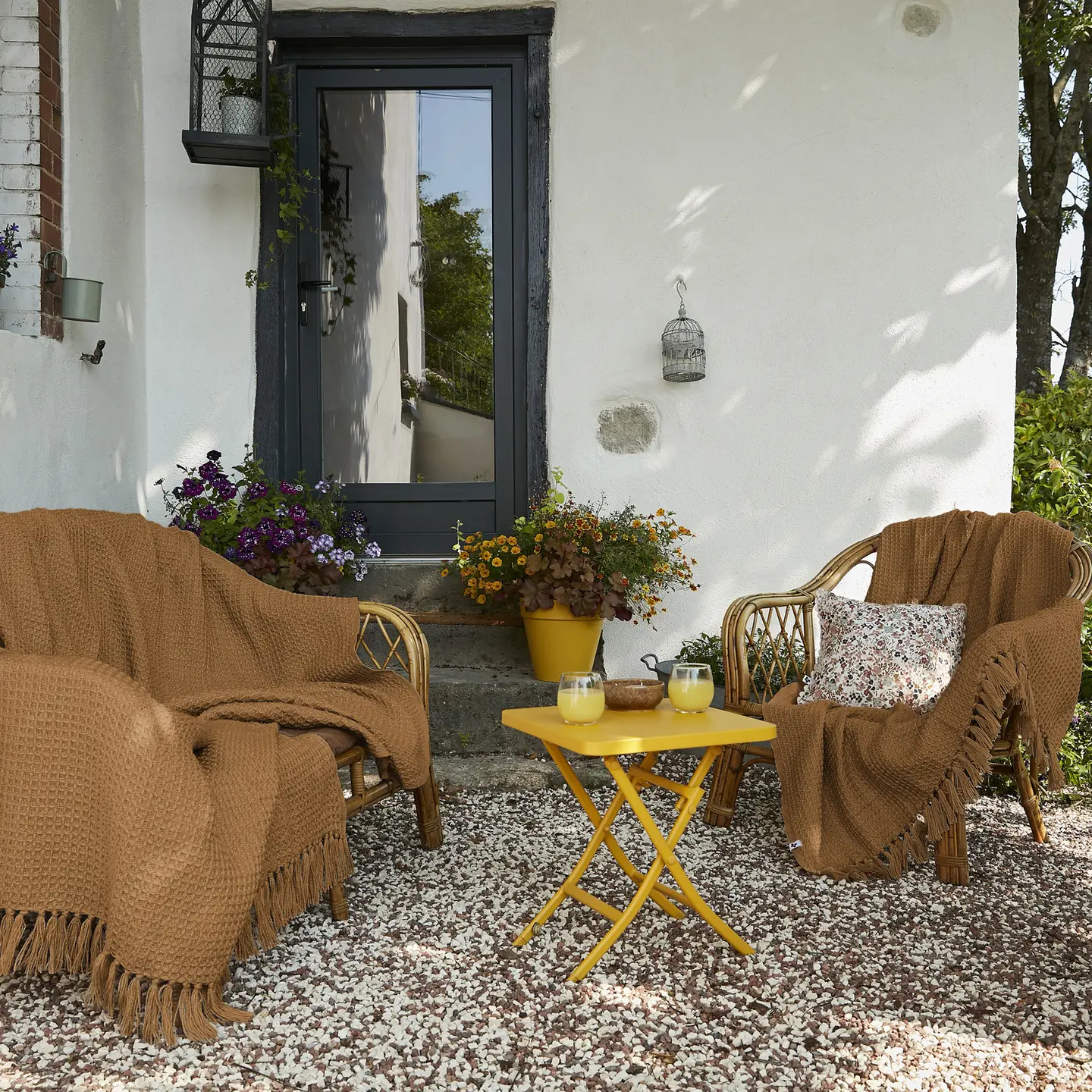 Plaid Gabin 180x220/ Camel – Image 2