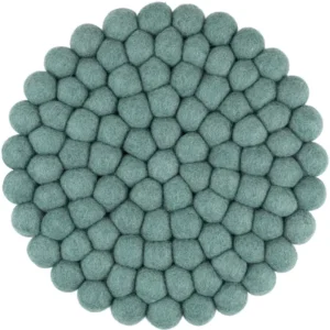 Dessous de plat Laine/ Vert d'eau