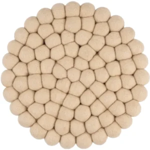 Dessous de plat Laine/ Beige