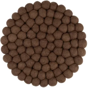 Dessous de plat Laine/ Marron