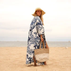 Kimono plage/ Hibou Marine