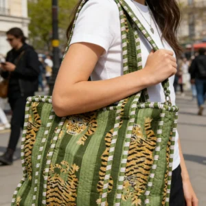 Caba matelassé/ Tiger Vert