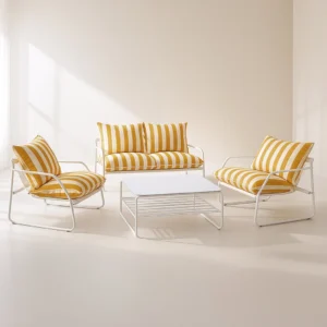 Salon de jardin Flavio/ Jaune