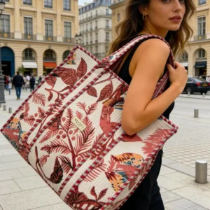 Cabas matelassé/ Tropical Rose