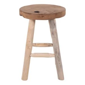 Tabouret teck/ Bastien