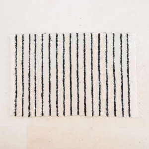 Tapis coton rayé