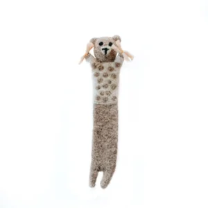 Marque page feutrine/ Ours pois