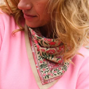 Foulard coton/ Rose