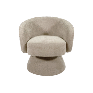 Fauteuil pivotant Manu/ Beige