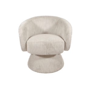 Fauteuil pivotant Manu/ Côtelé