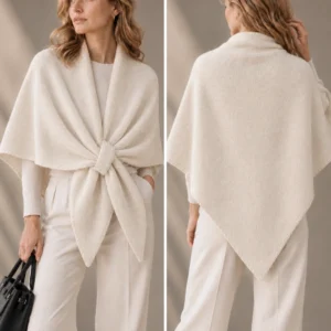 Poncho/ Ivoire