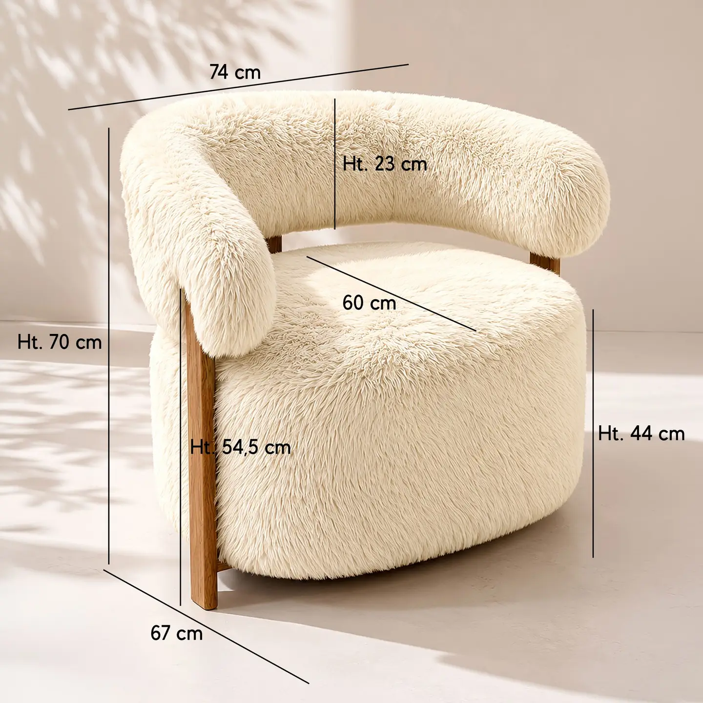 Fauteuil doudou/ Crème – Image 3