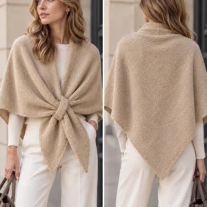 Poncho/ Beige