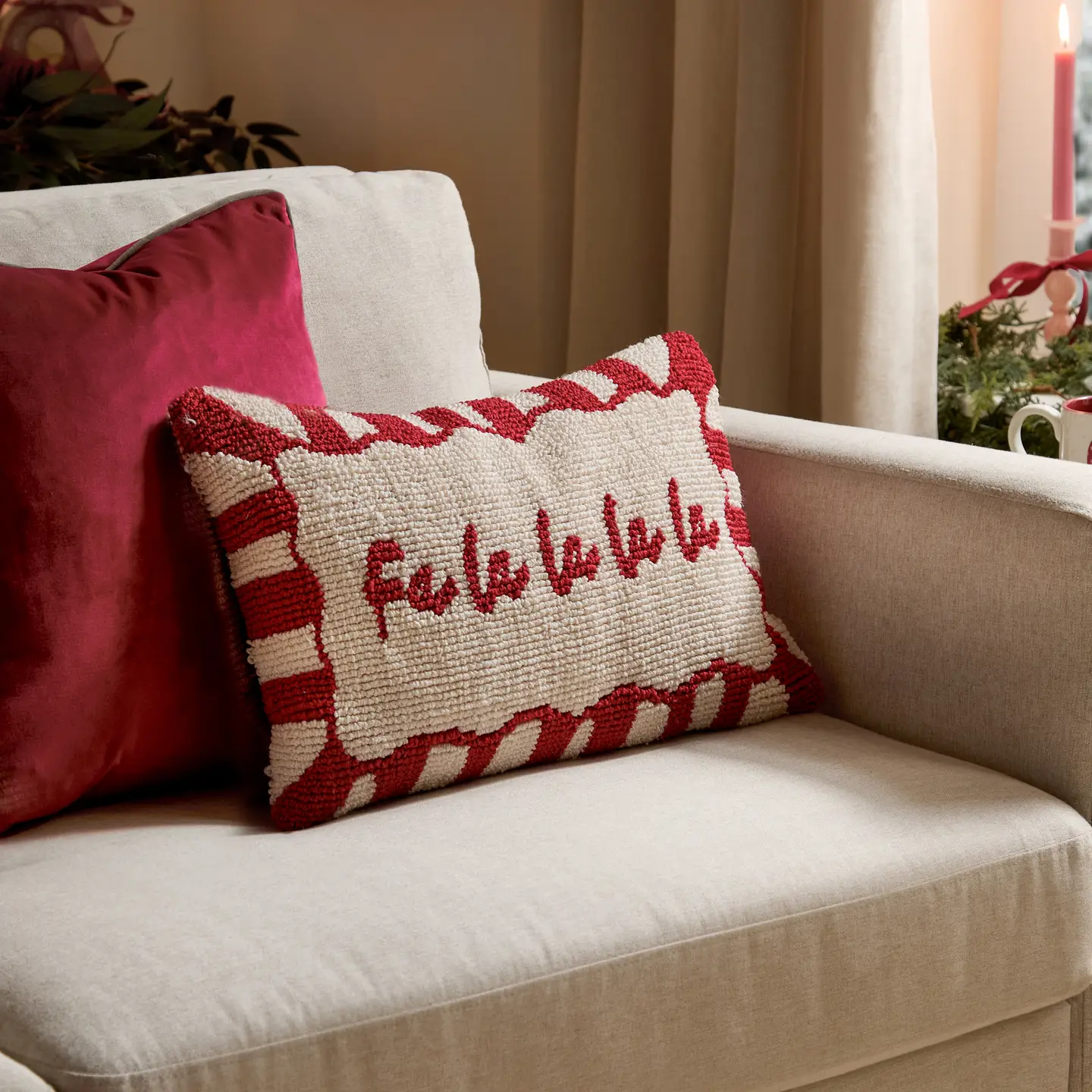 Coussin Noël/ Fa la la la – Image 2