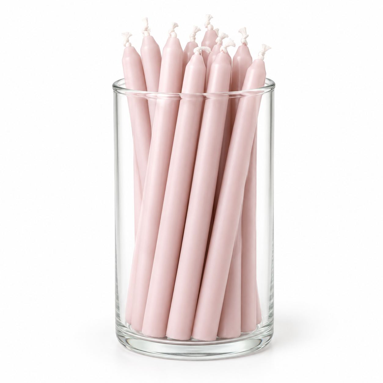 Bougie cierge/ Rose pâle