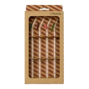 Pailles en verre Noël